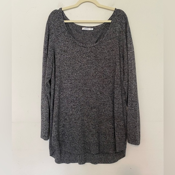 😍3/$20  Ricki’s Plus Sz XXL Scoop Neck Salt & Pepper Knit Long Sleeve Sweater - Picture 2 of 7